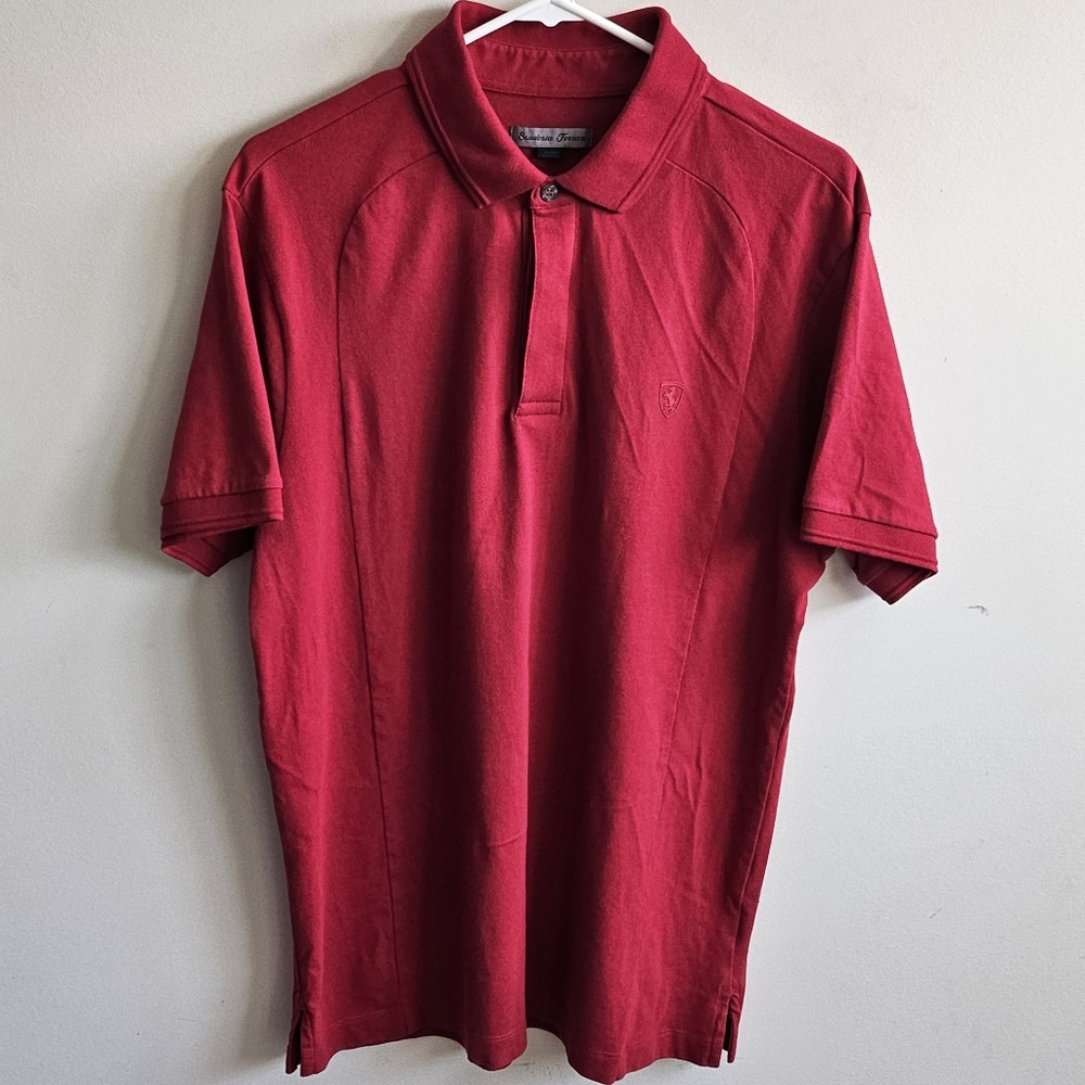 Ferrari Scuderia Stretch Cotton Polo Shirt - Red - Size XL